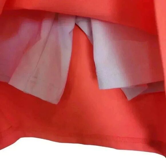 Babolat Girl's Fleuro Red & Gray Waistband Tennis Skirt w Briefs - Picture 7 of 12